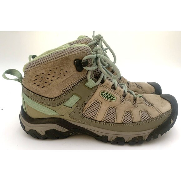 Keen Targhee Vent Mid Women’s Size 7.5 |Fumo/Quiet Green| Hiking Shoes Outdoors - Picture 2 of 12